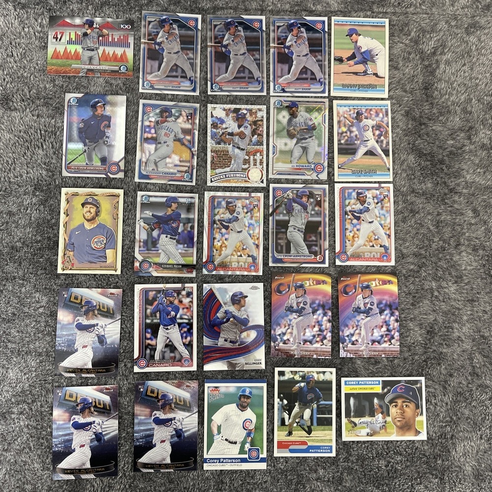 Chicago‎ Cubs Baseball 25 Card Lot - Rookies, Stars, Inserts, Parallels